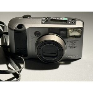 Minolta Freedom Zoom 140EX Point & Shoot 35mm Film Camera WORKS